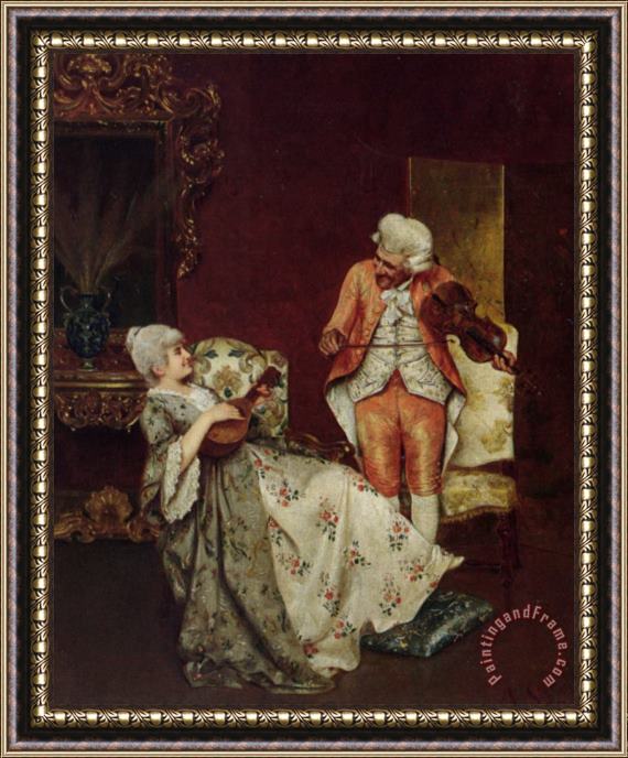 Alessandro Sani A Duet Framed Painting
