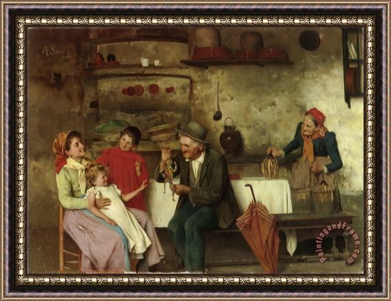 Alessandro Sani The Puppet Show Framed Painting