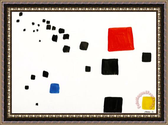 Alexander Calder Receding Blocks Framed Painting