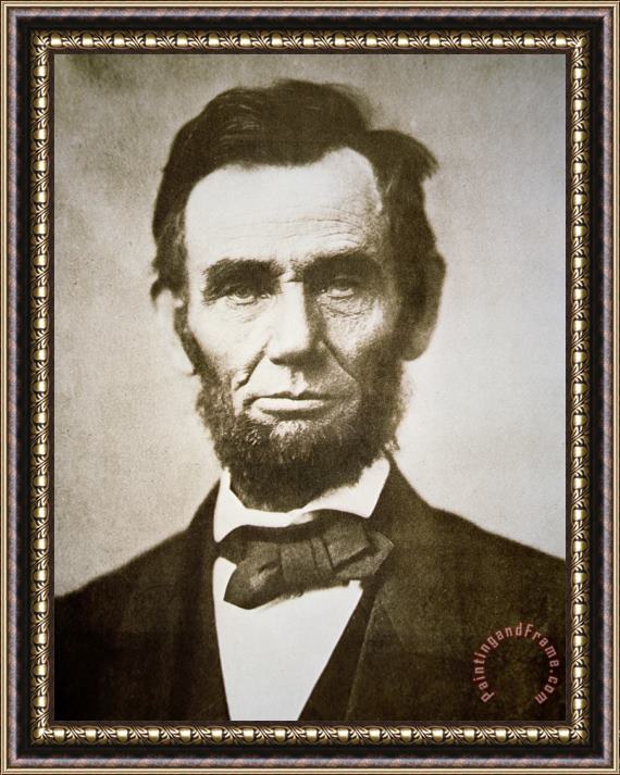Alexander Gardner Abraham Lincoln Framed Print
