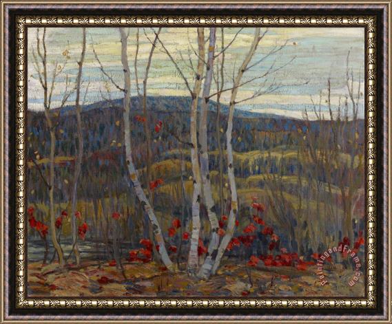 Alexander Young Jackson Maple And Birches Framed Print