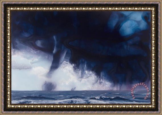 Alexis Rockman Multi Waterspout Framed Painting