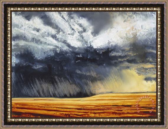 Alexis Rockman Wheat Field Framed Painting