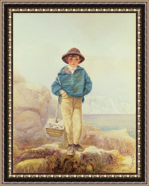 Alfred Downing Fripp Young England - A Fisher Boy Framed Painting