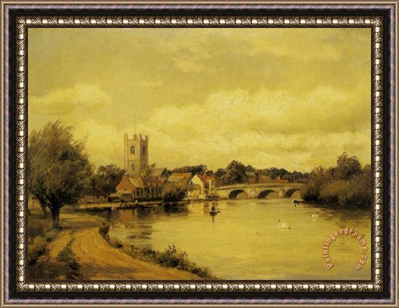 Alfred Fontville De Breanski Henley on Thames Framed Painting