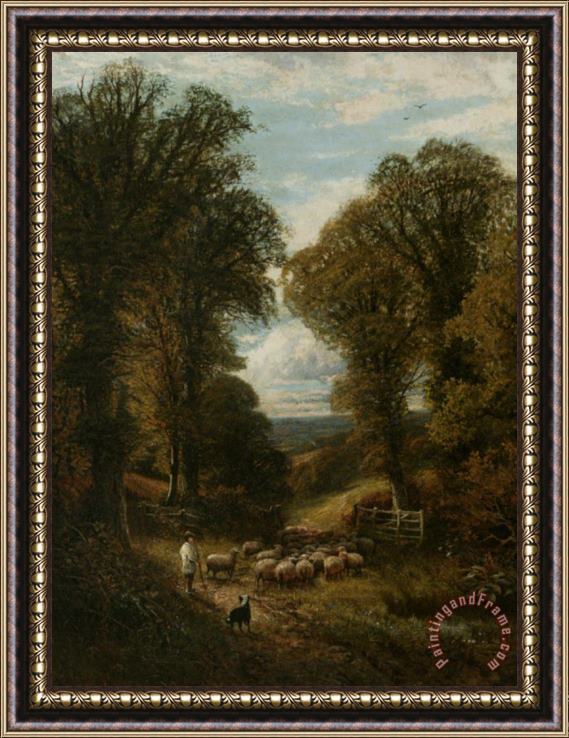 Alfred Glendening A Surrey Lane Framed Painting