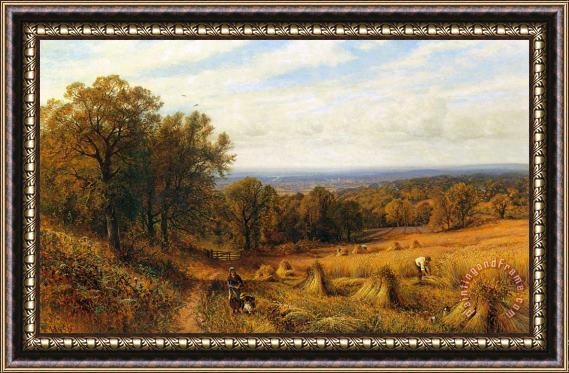 Alfred Glendening Harvest Time Framed Painting