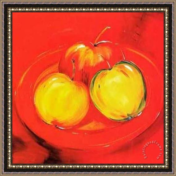 alfred gockel Apple Platter Framed Painting