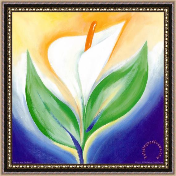 alfred gockel Blooming Lily Framed Painting