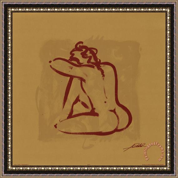 alfred gockel Body Language Iv Framed Painting