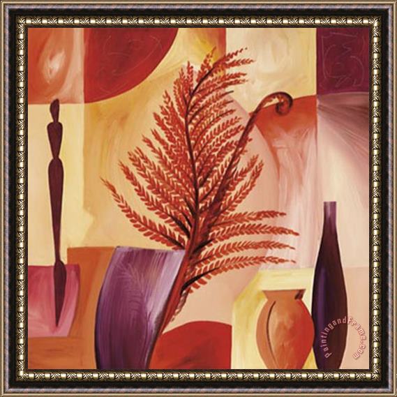 alfred gockel Fiddle Ferns I Framed Painting