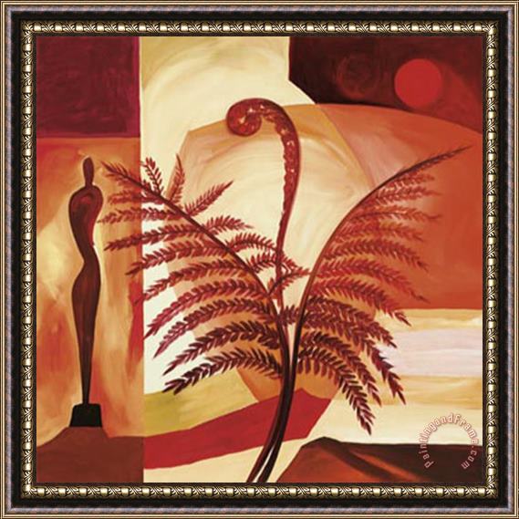 alfred gockel Fiddle Ferns Ii Framed Painting