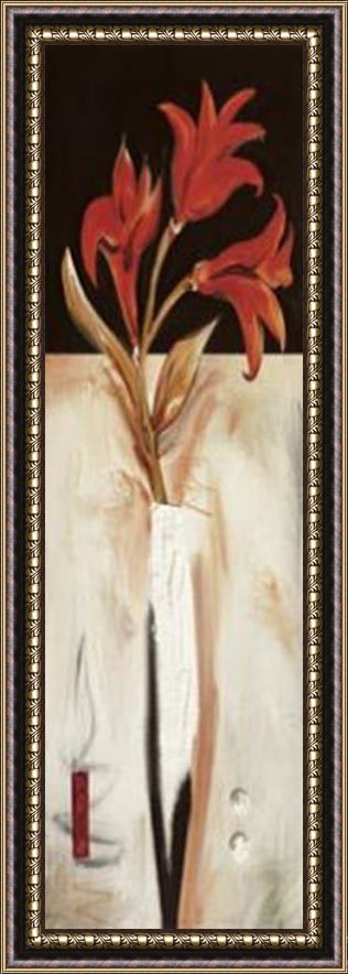 alfred gockel Fire Flower Iii Framed Painting