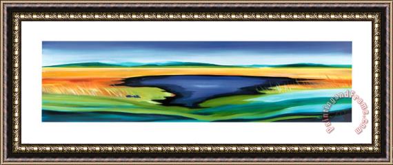 alfred gockel Inlet From The Sea Ii Framed Painting