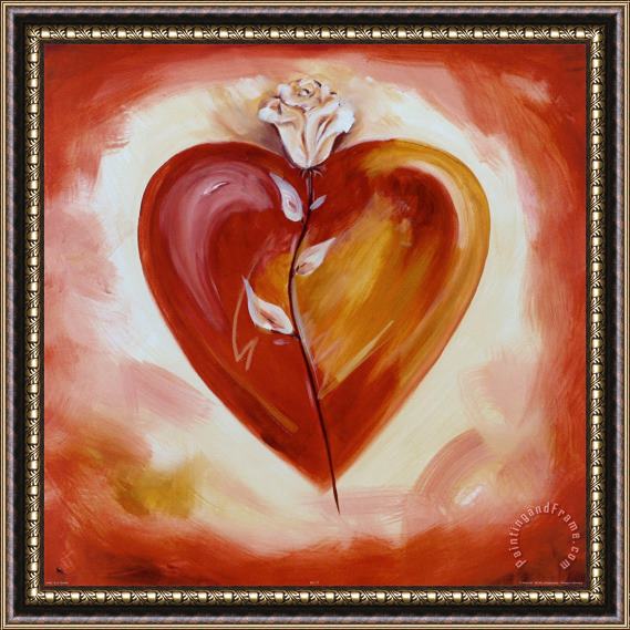 alfred gockel Shades of Love Cherry Framed Painting
