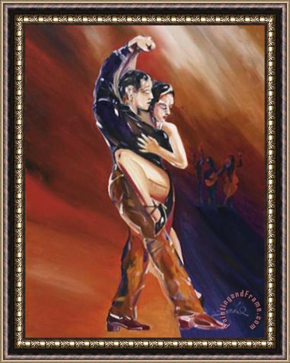 alfred gockel Tangerine Tango Ii Framed Painting