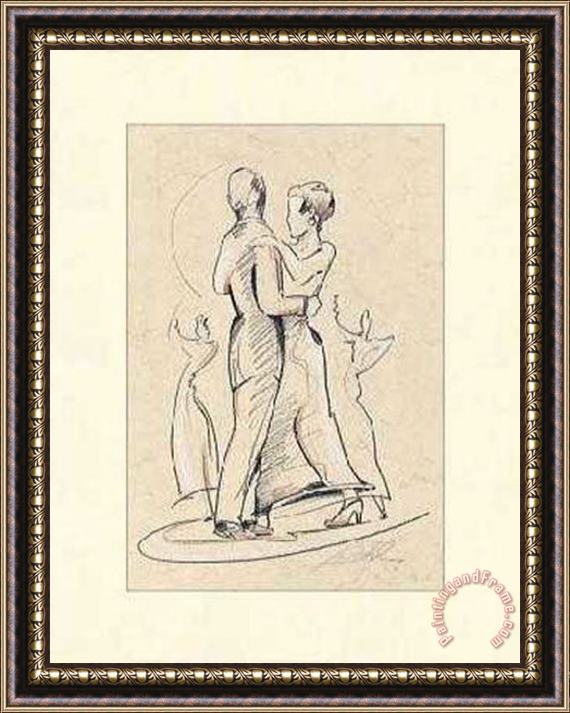 alfred gockel Tango Ii Framed Painting