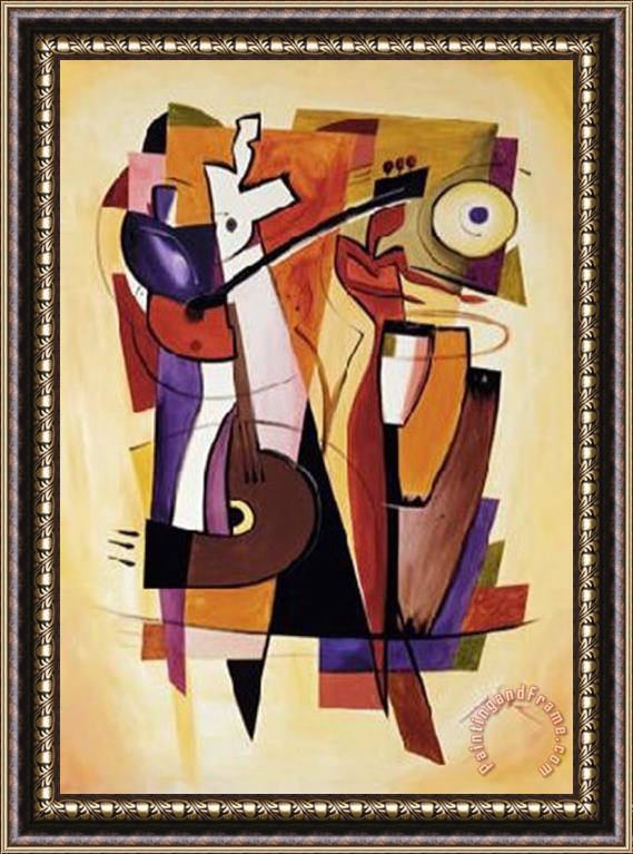 alfred gockel The Beat Goes on Framed Painting