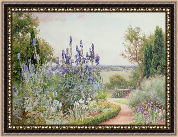 Alfred Parsons A Garden Near the Thames Framed Print
