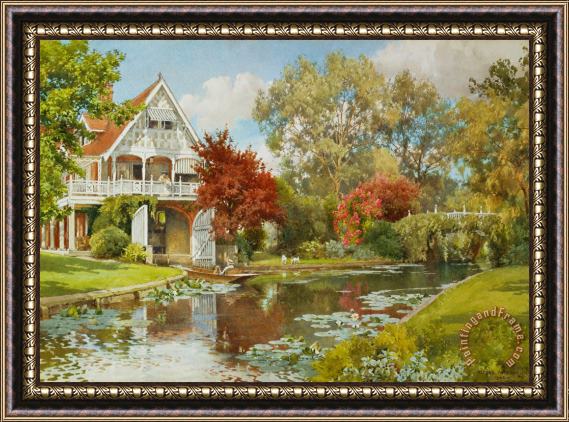 Alfred Parsons The Boathouse Framed Painting