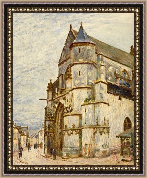 Alfred Sisley Church At Moret After The Rain Framed Painting