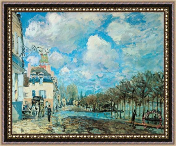 Alfred Sisley Flood At Port-marly Framed Painting
