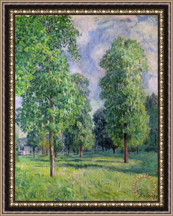 Alfred Sisley Landscape at Sevres Framed Painting
