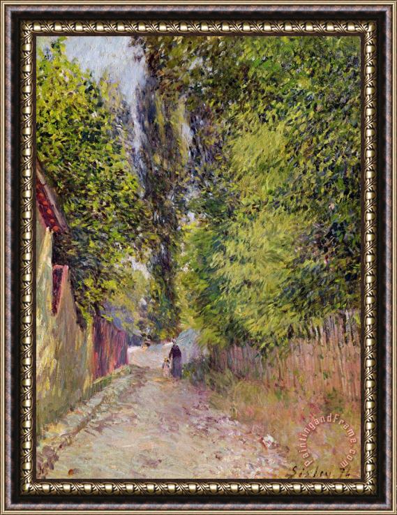 Alfred Sisley Landscape near Louveciennes Framed Print
