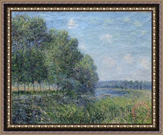 Alfred Sisley River View Framed Painting