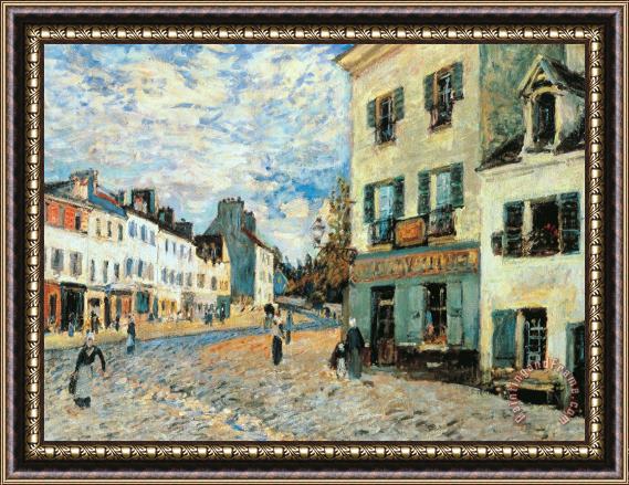 Alfred Sisley Road To Marly Framed Print