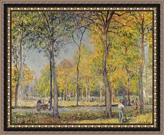 Alfred Sisley The Bois de Boulogne Framed Painting