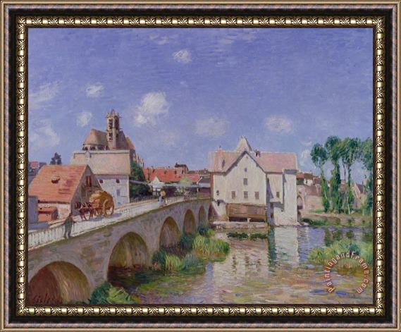 Alfred Sisley The Bridge at Moret Framed Painting