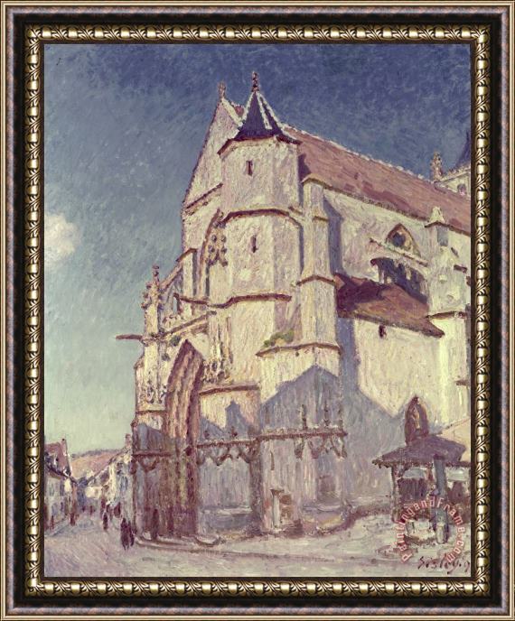 Alfred Sisley The Church at Moret Framed Painting