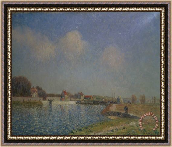 Alfred Sisley The Loing at Saint Mammes Framed Painting