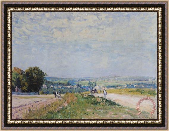 Alfred Sisley The Road to Montbuisson at Louveciennes Framed Painting