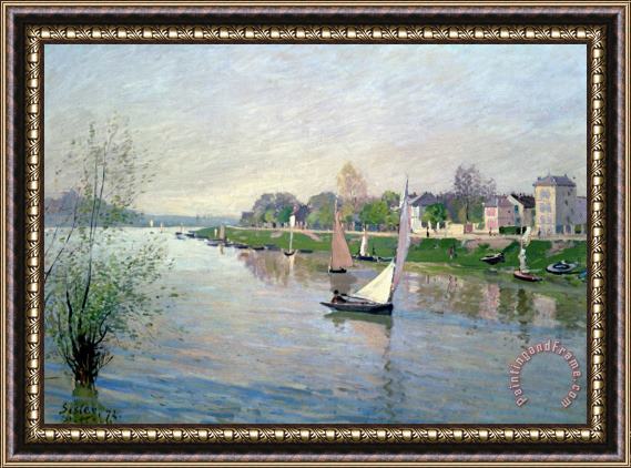 Alfred Sisley The Seine At Argenteuil Framed Painting