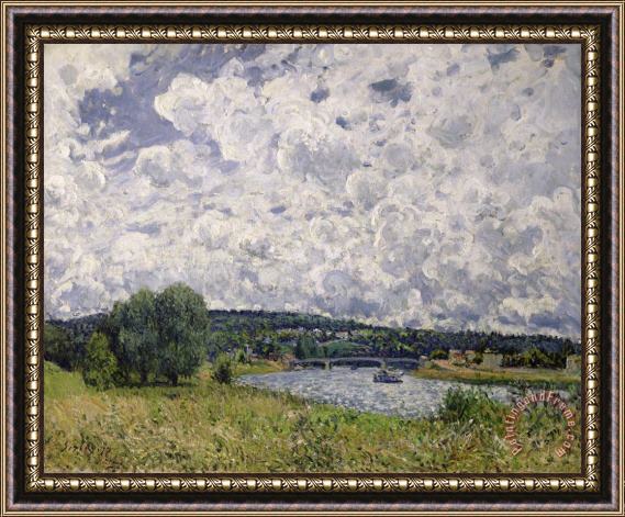 Alfred Sisley The Seine at Suresnes Framed Painting