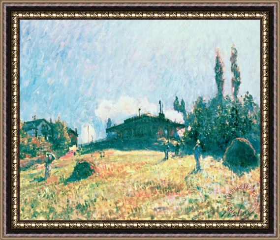 Alfred Sisley The Station At Sevres Framed Painting