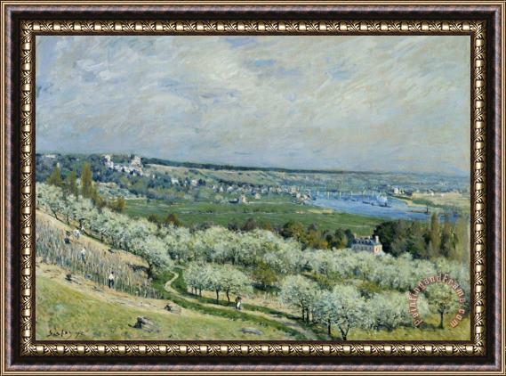 Alfred Sisley The Terrace at Saint Germain, Spring Framed Painting