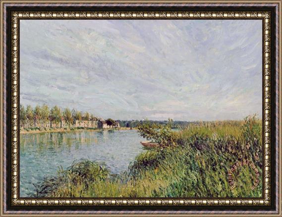 Alfred Sisley View of Saint Mammes Framed Painting
