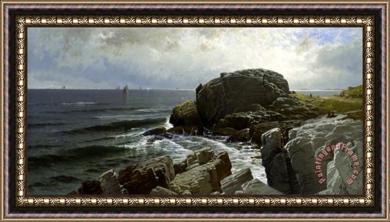 Alfred Thompson Bricher Castle Rock, Marblehead Framed Print