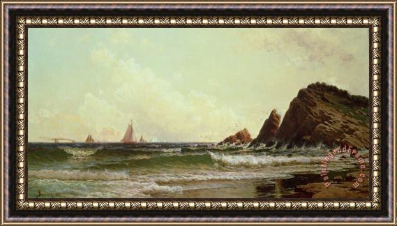 Alfred Thompson Bricher Cliffs at Cape Elizabeth Framed Print