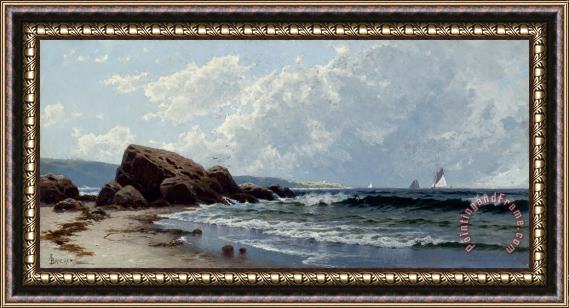 Alfred Thompson Bricher Low Tide, Hetherington's Cove, Grand Manan Framed Painting