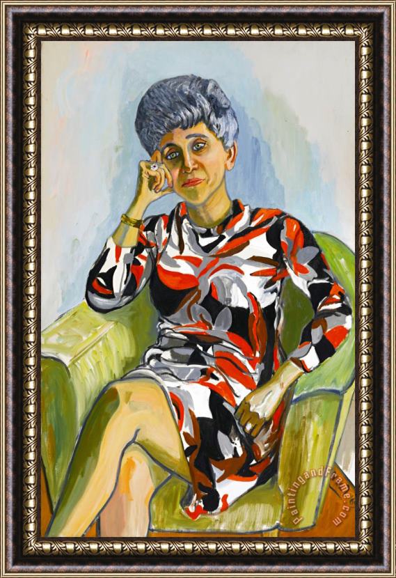 Alice Neel Irena Koprowska, Seated Framed Painting