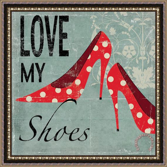 Allison Pearce Love My Shoes Framed Painting