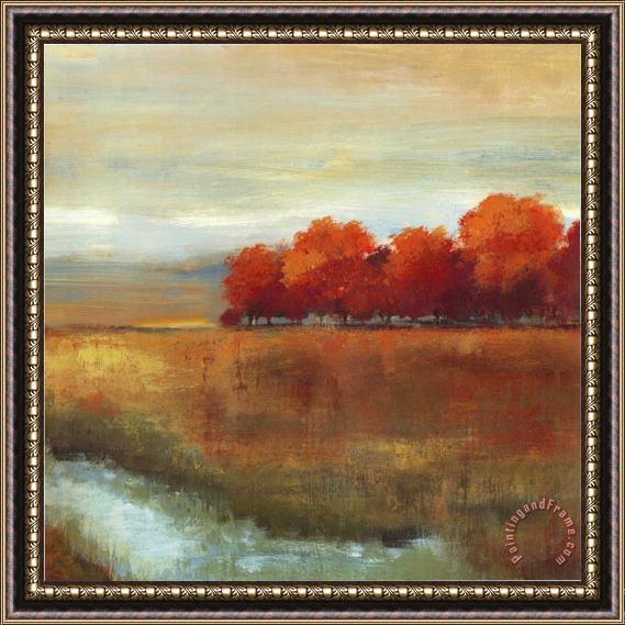 Allison Pearce Orange Treescape II Framed Painting
