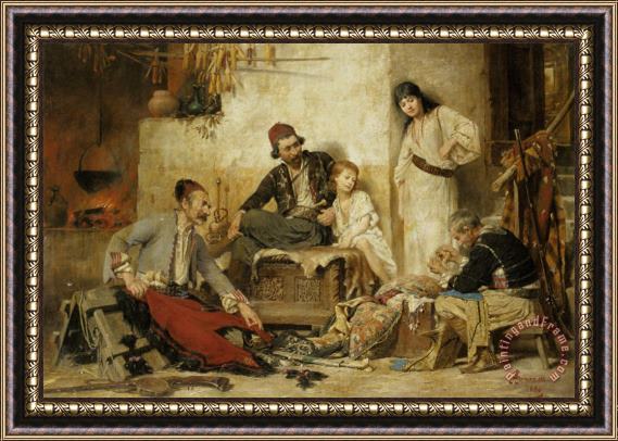 Alois Hans Schramm Counting The Bounty Framed Print
