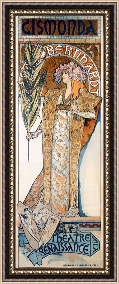 Alphonse Maria Mucha Gismonda Framed Painting