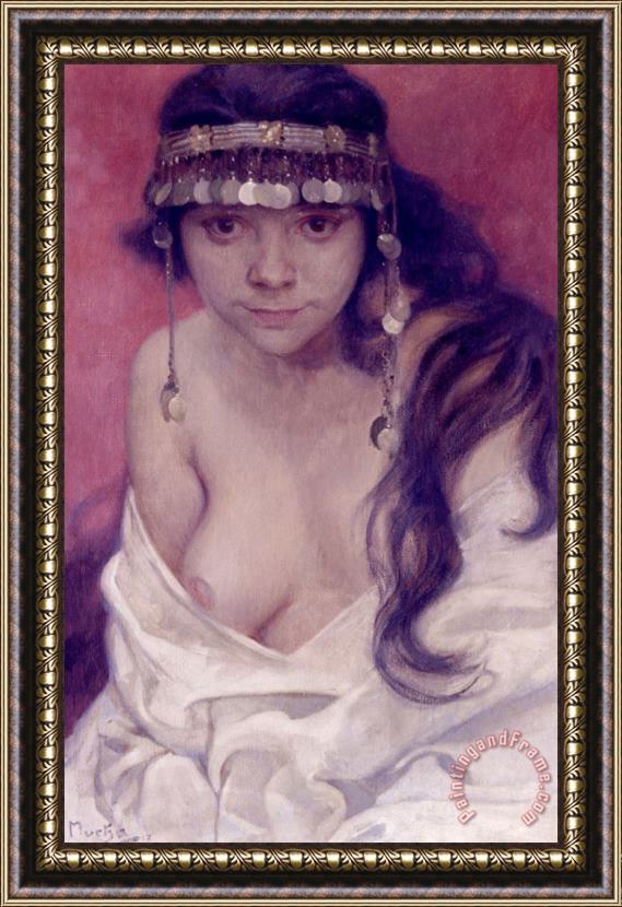 Alphonse Marie Mucha Girl From Montenegro Framed Print