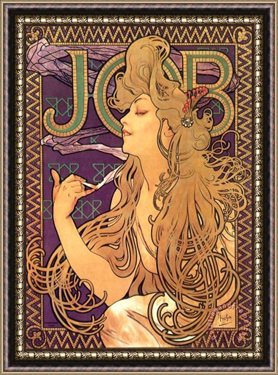 Alphonse Marie Mucha Job Cigarettes 1 Framed Print